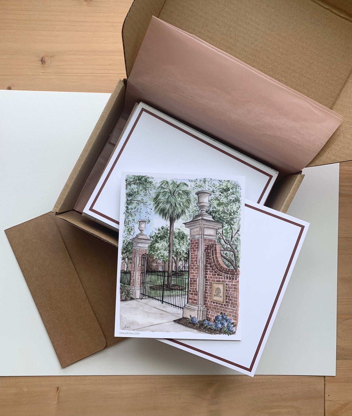 University of South Carolina Flat Notecard Stationery Set