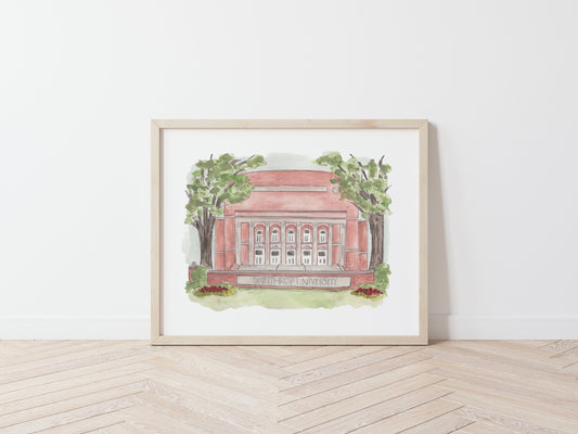 Winthrop University | Byrnes Hall Sign 8x10 Print