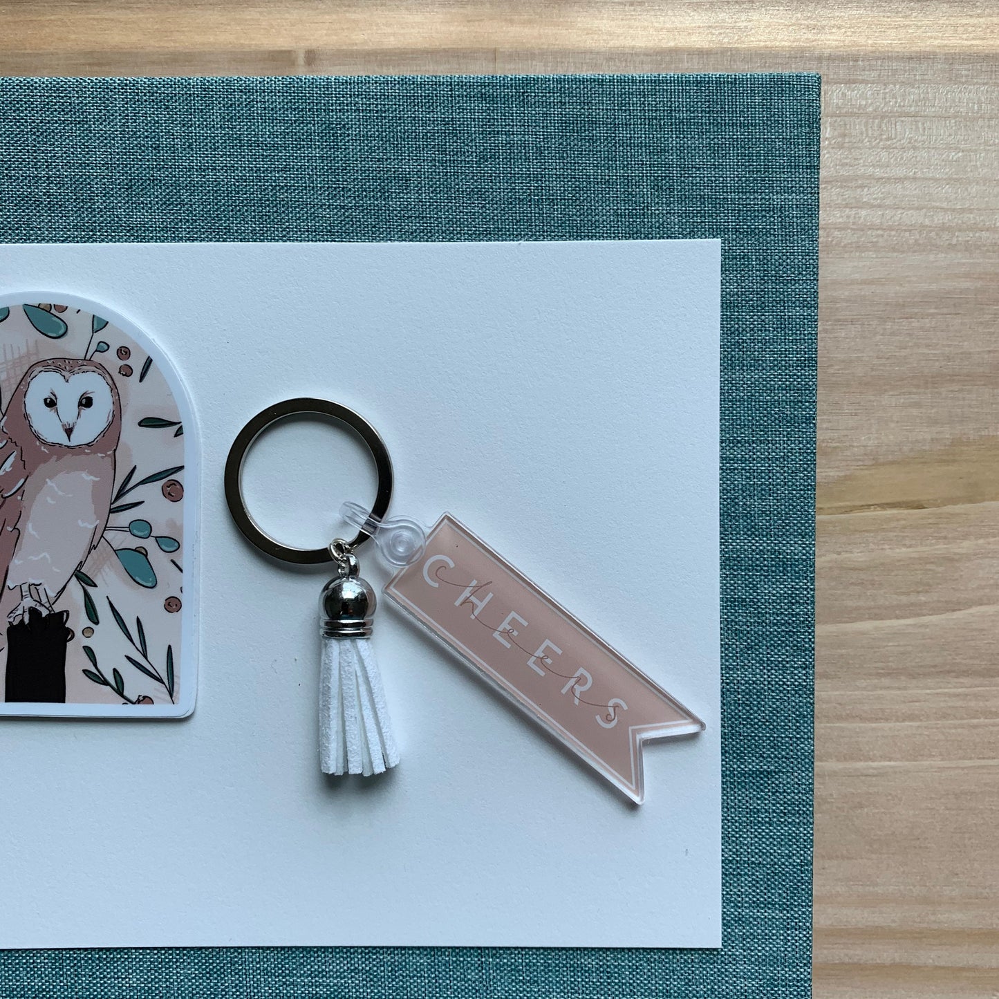 Cheers | Banner Acrylic Keychain