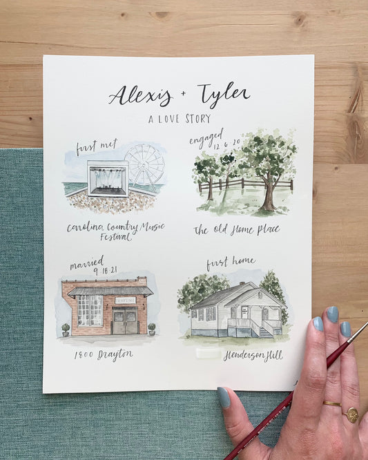 Watercolor Love Story