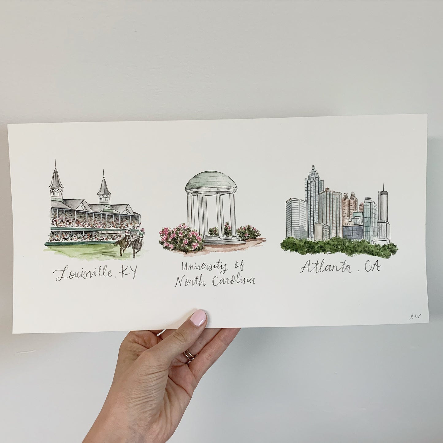 Minimalist Watercolor Love Story