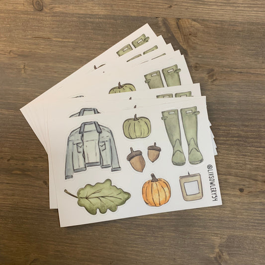 Fall Favorites | 4x6 Sticker Sheet