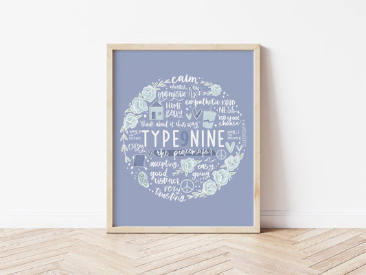 Type Nine Enneagram Circle Print