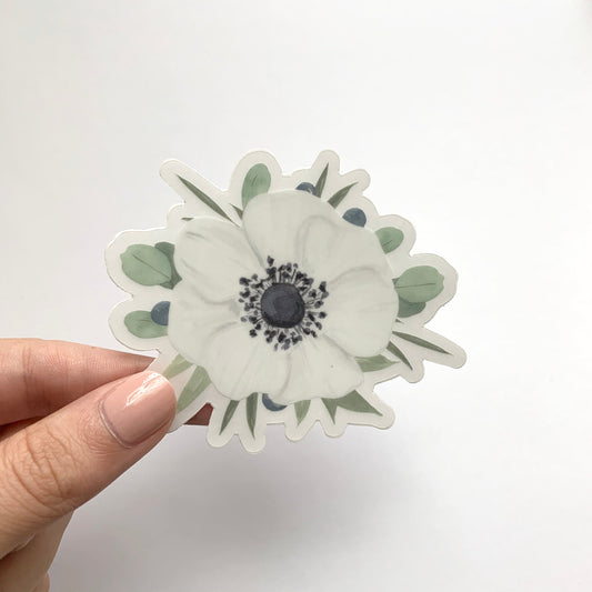 Watercolor Anemone | Floral Sticker